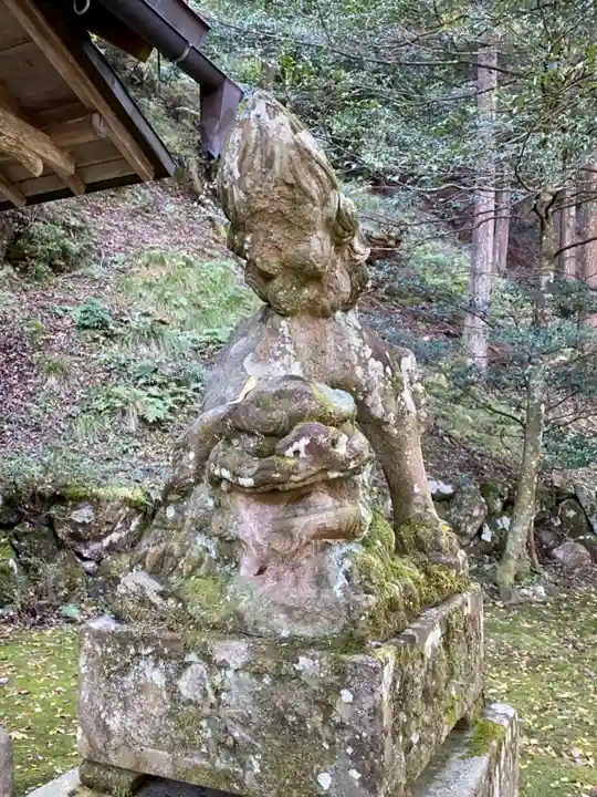 岩戸落葉神社の狛犬