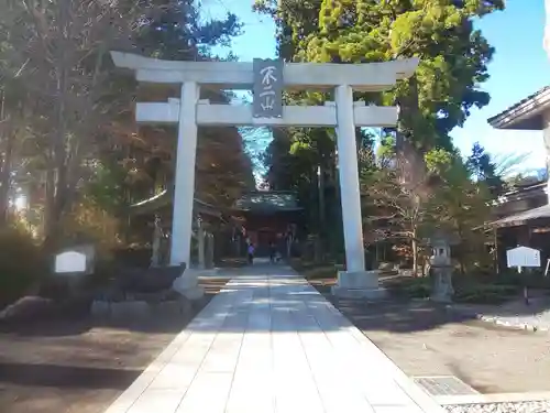 富士山東口本宮 冨士浅間神社の鳥居