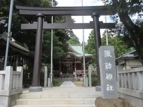 柏諏訪神社の鳥居