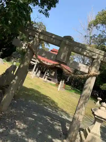 福江八幡宮の鳥居