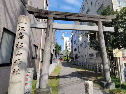 江島杉山神社の鳥居
