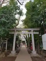 神明氷川神社の鳥居