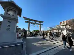 生國魂神社の鳥居