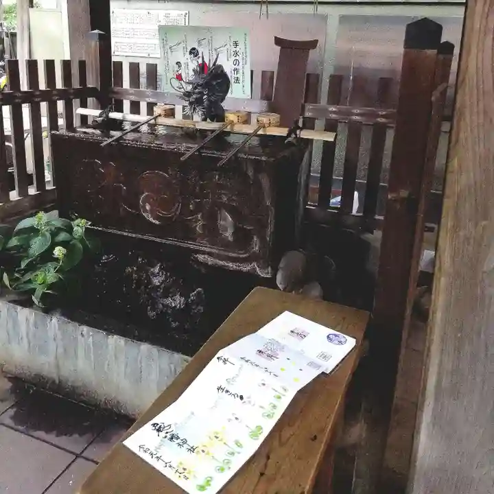 戸越八幡神社の手水舎