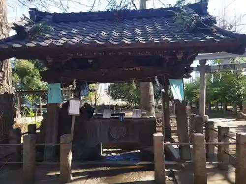 諏方神社の手水