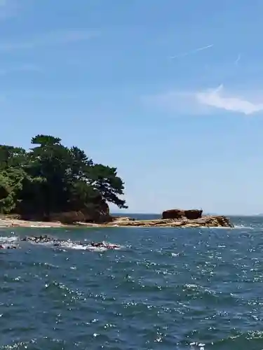 筒島弁財天の自然