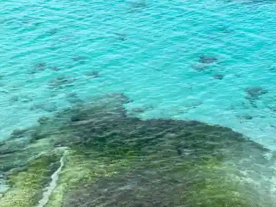 古宇利の竜宮の周辺