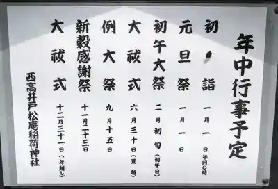 松庵稲荷神社の歴史