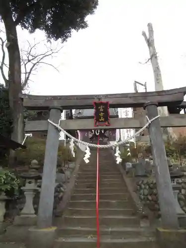 富士嶽神社の鳥居