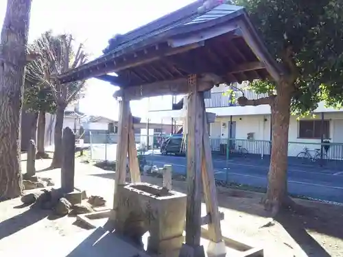 瓦曽根稲荷神社の手水