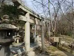 亀の瀬竜王社の鳥居