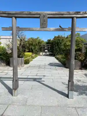 鉄道神社の鳥居