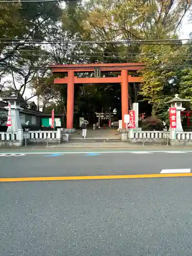 世田谷八幡宮の鳥居
