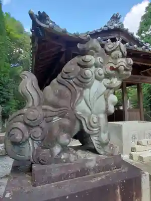 岩作御嶽山(御嶽神社)の狛犬