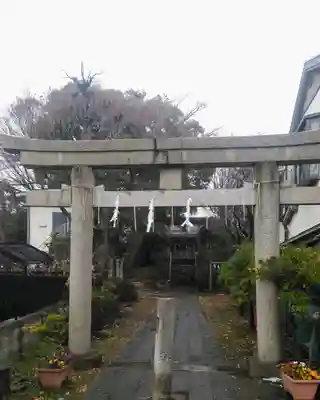 大松氷川神社の鳥居