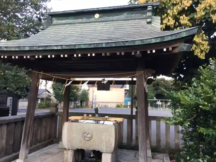 健田須賀神社の手水舎