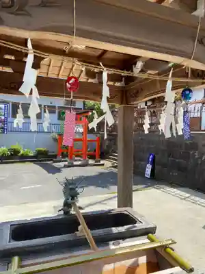 武蔵第六天神社の手水舎