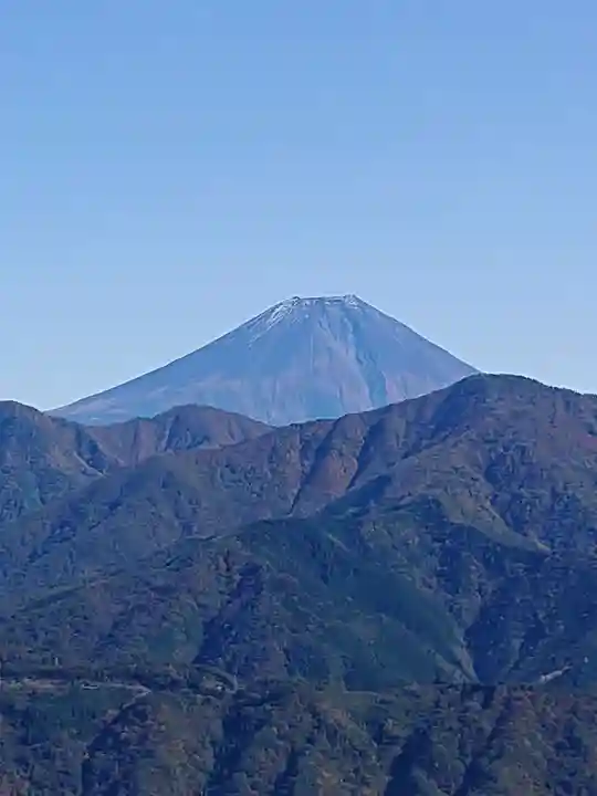 身延山奥之院思親閣の景色
