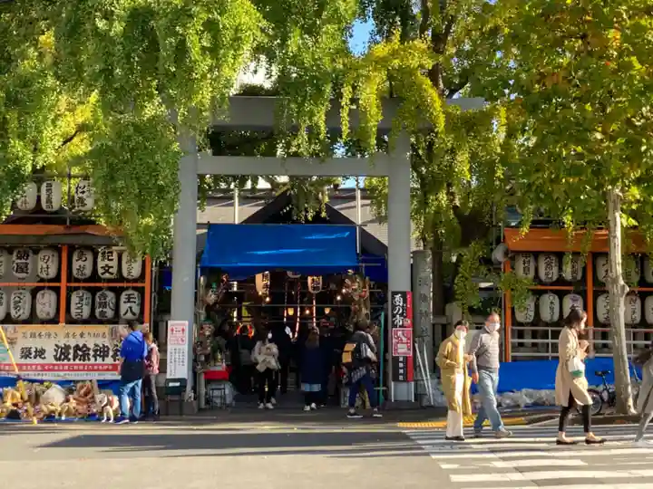 波除神社(波除稲荷神社)の鳥居