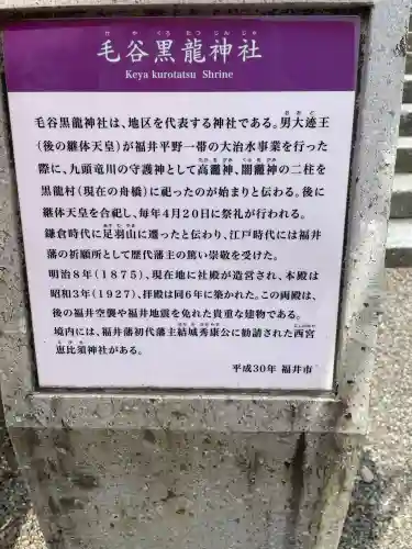 毛谷黒龍神社(福井県)
