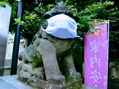 金ヶ作熊野神社の狛犬