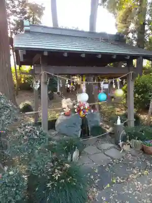 馬場氷川神社の手水舎