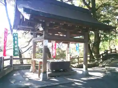 唐澤山神社の手水舎