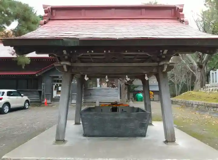 網走神社の手水舎