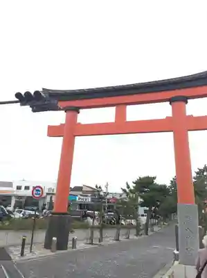 鶴嶺八幡宮の鳥居