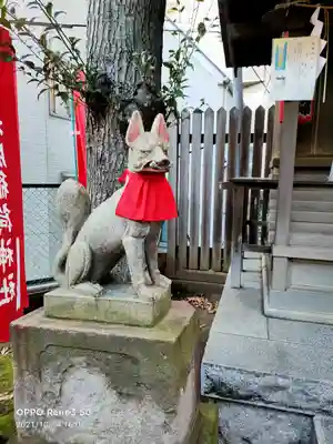 池尻稲荷神社の狛犬