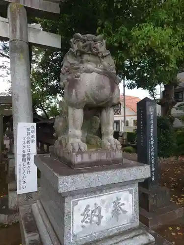 入間野神社の狛犬