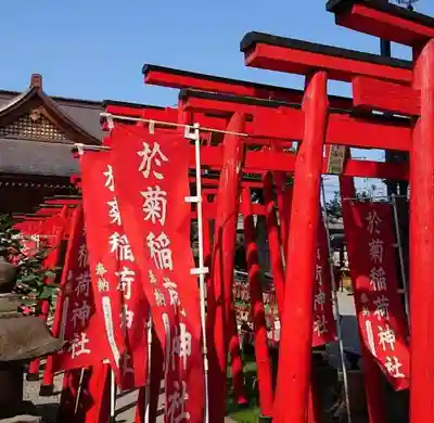於菊稲荷神社の鳥居