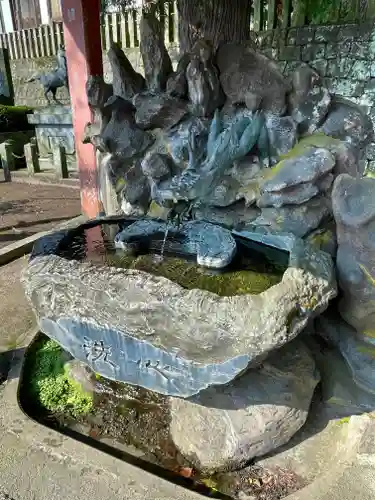 小国両神社の手水