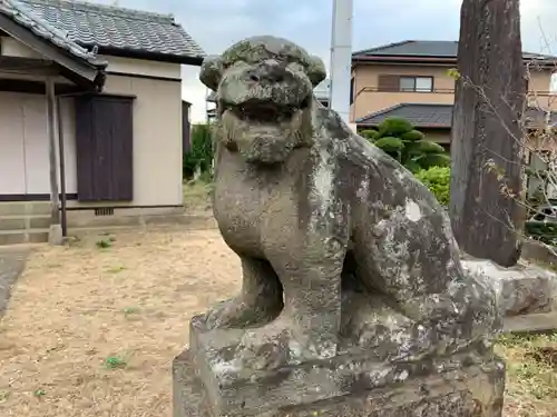 神明神社の狛犬