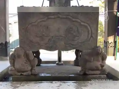 武州柿生琴平神社の手水舎