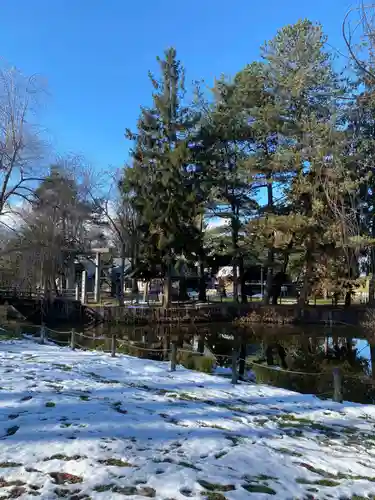 上川神社頓宮の庭園