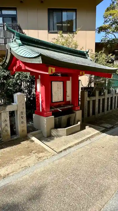 亀之森住吉神社の手水舎