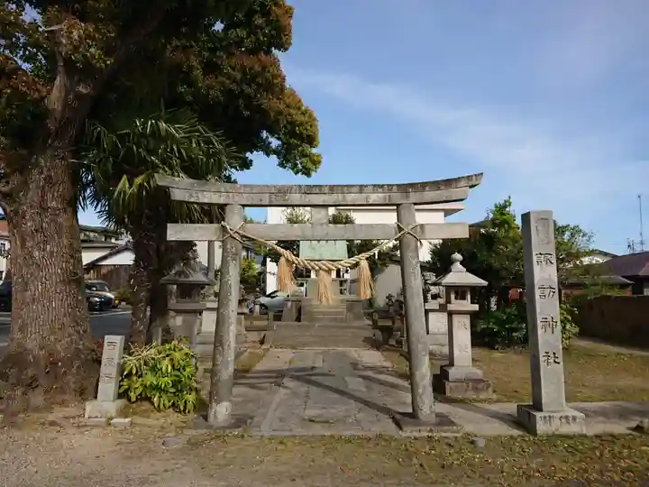 諏訪神社(虎石)の鳥居