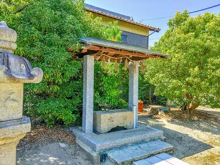 神明社(金棒神明社)の手水舎