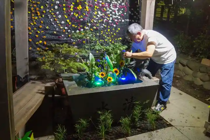 東海市熊野神社の手水舎