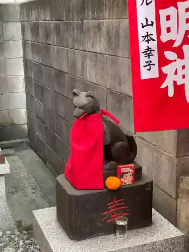 田螺稲荷神社の狛犬