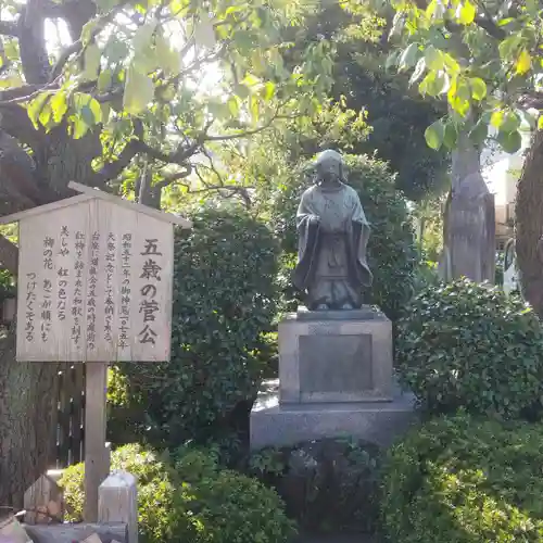 亀戸天神社の像