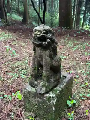 熊ノ木箒根神社の狛犬