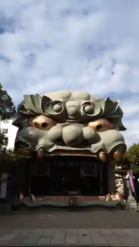 難波八阪神社の狛犬