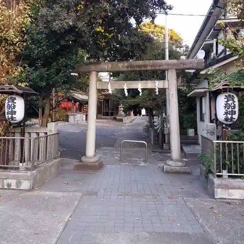 品川貴船神社の鳥居