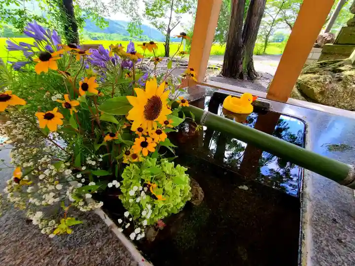 高司神社〜むすびの神の鎮まる社〜の手水舎
