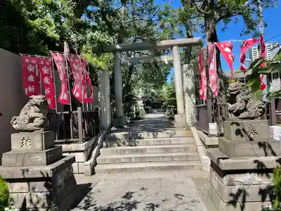 下神明天祖神社の鳥居