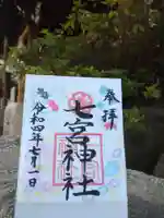 七宮神社の御朱印