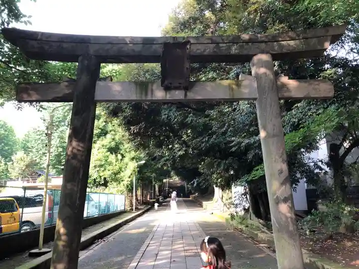 渋谷氷川神社の鳥居