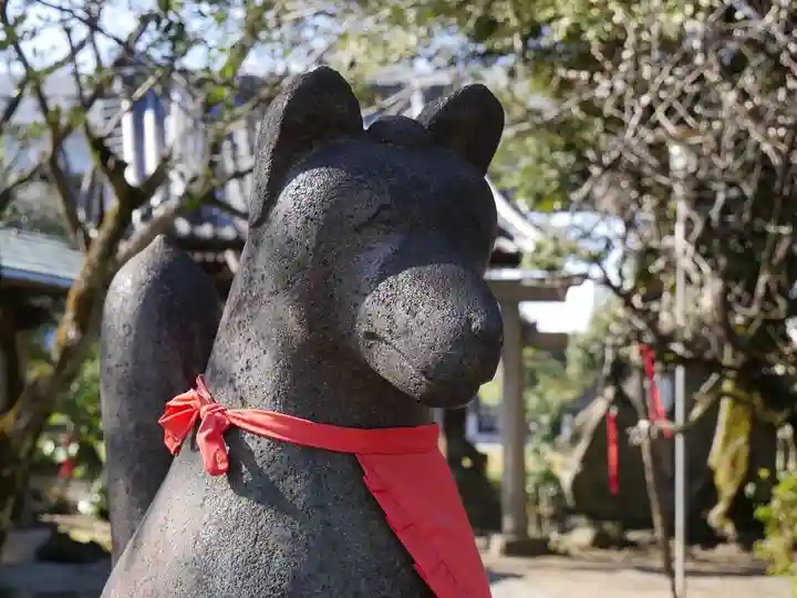 三囲神社の狛犬